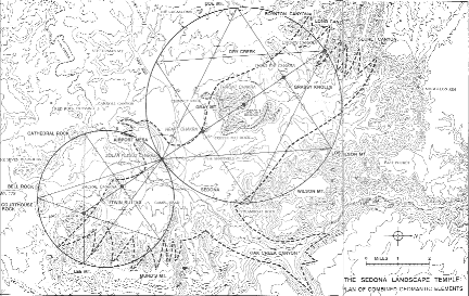 Sedona, Arizona vortex map by Nicholas Mann