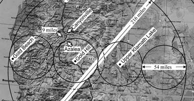 southern Oregon vortex cluster