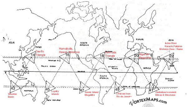 12 devil's triangles around the world