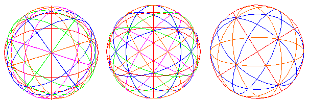 The Earth Grid appears as a net around the Earth