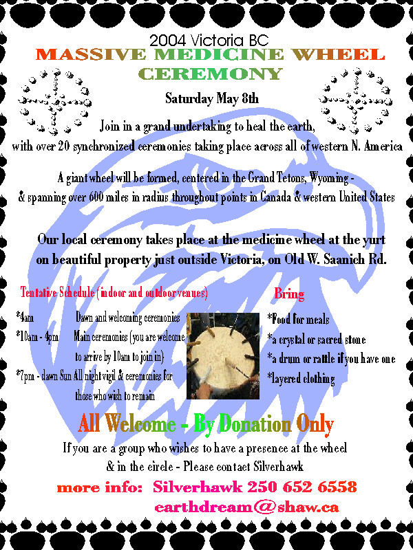 medicine wheel event flyer