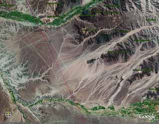 Nazca Lines on the Earth Grid