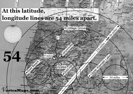 cluster of oregon vortexes map